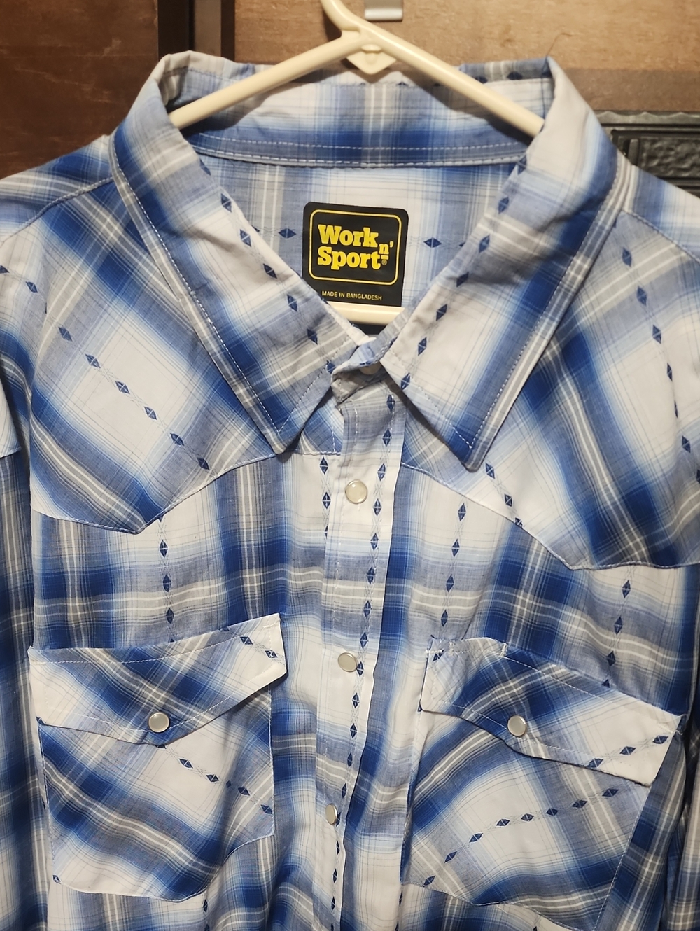 Work N' Sport Plaid Button-Up Shirt - Picture 2 of 8